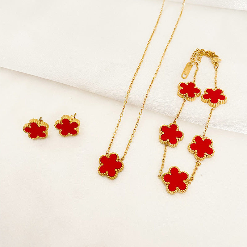 Asala - Coffret Van Cleef (Collier, Boucles et Bracelet)